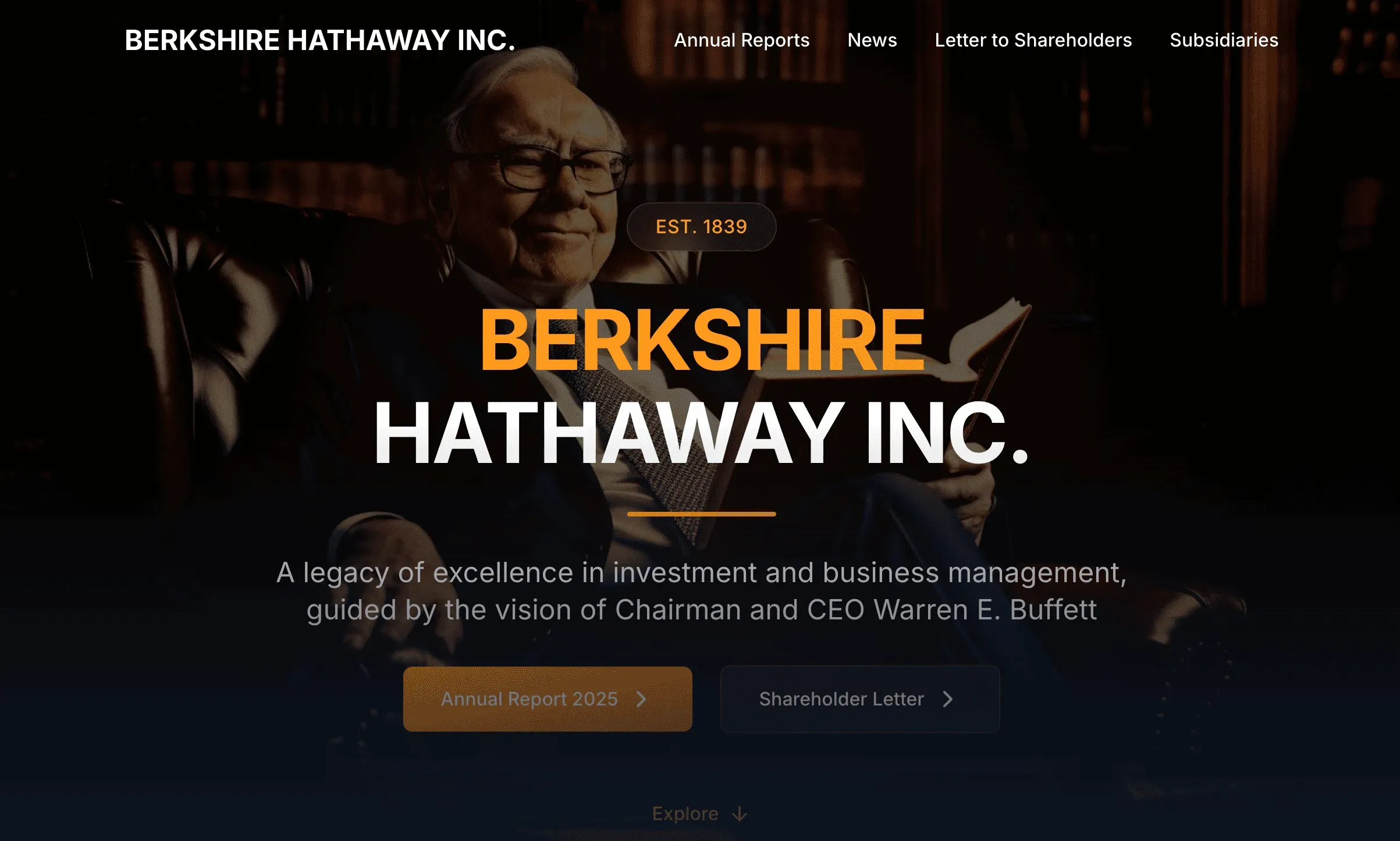 berkshirehathaway.com website after using Revamp