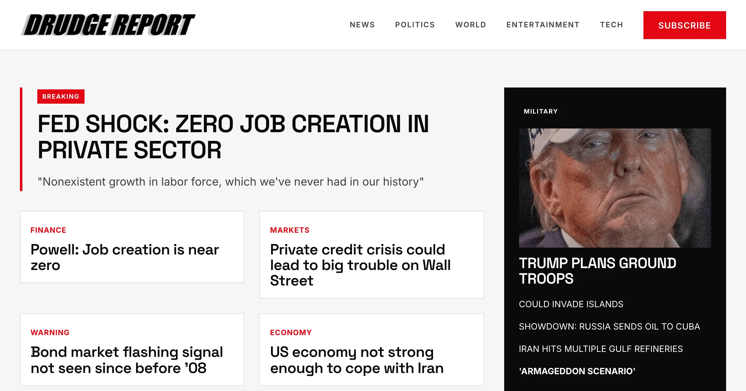 Drudge Report revamp redesign — AI-generated preview by Revamp